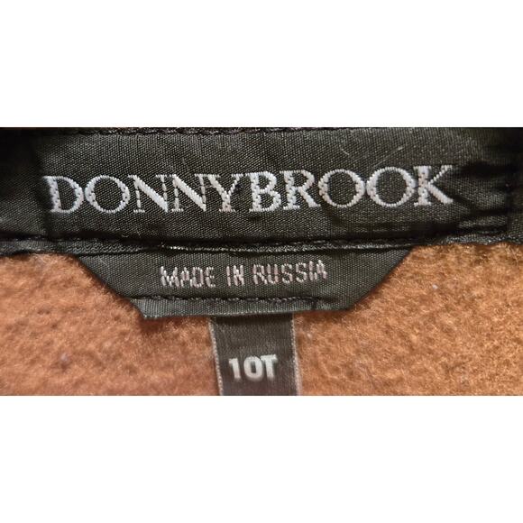 Vintage Donnybrook Caramel Brown Double-breasted Full Length Coat 10T - Picture 5 of 6